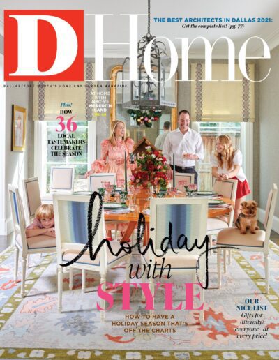 Family gathered around a festive table for a holiday celebration.