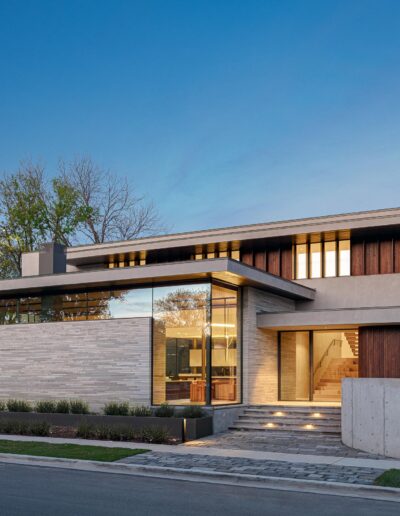 Front exterior shot of a luxury home