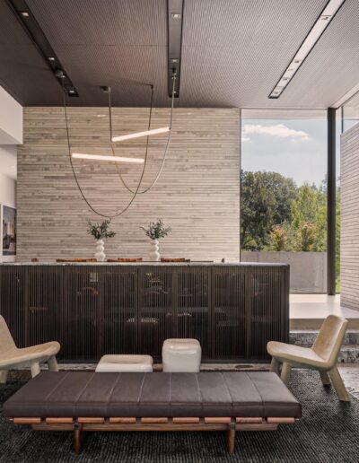 Modern design of a living space