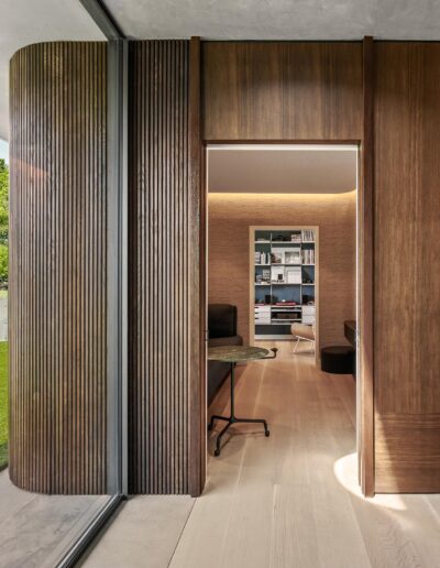 Random modern room near a window.