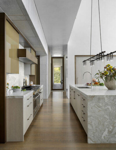 Modern luxurious interior design of kitchen.